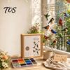 Decorative Hanging Ornaments for Home Graceful Bird Wind Chime, Stained Outdoor Sun Catcher Windchime, Colorful Yard Garden Chimes Decorations,