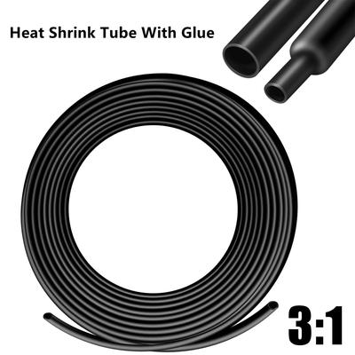 Heat Shrink Tubing 3:1 Shrinking Cable Tube Dual Wall Adhesive Shrinkable Wire Wrap Tubes Roll Fully Insulation