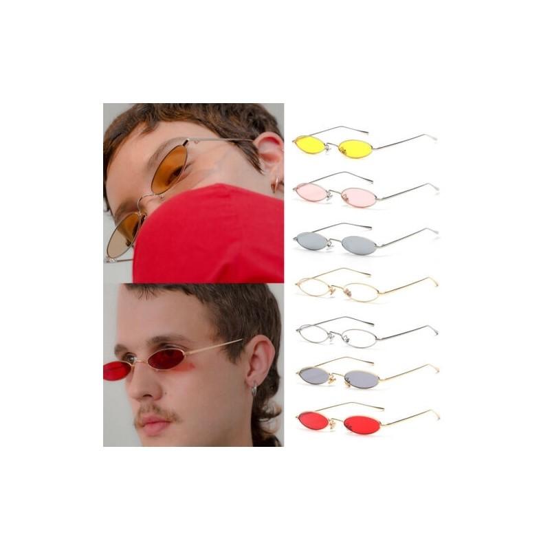 Vintage Small Oval Frame Sunglasses Women's Retro Fashion Shades With Timeless Design