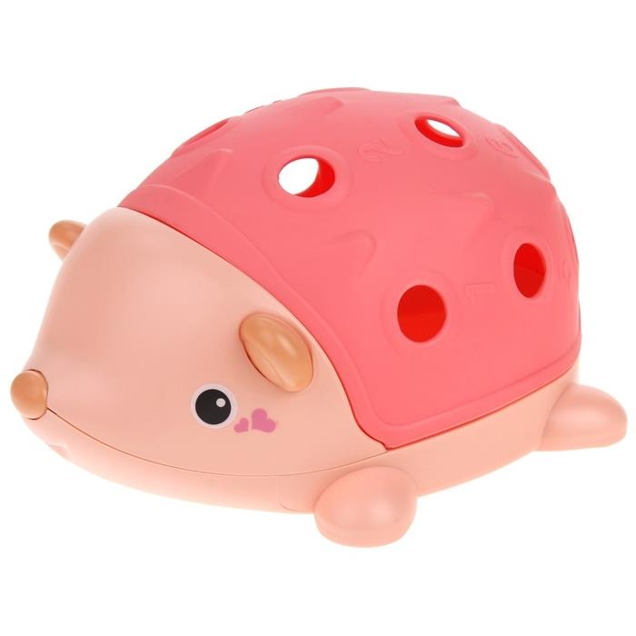 Montessori Educational Sensory Hedgehog Removable Spikes Sorter Blocks - Red