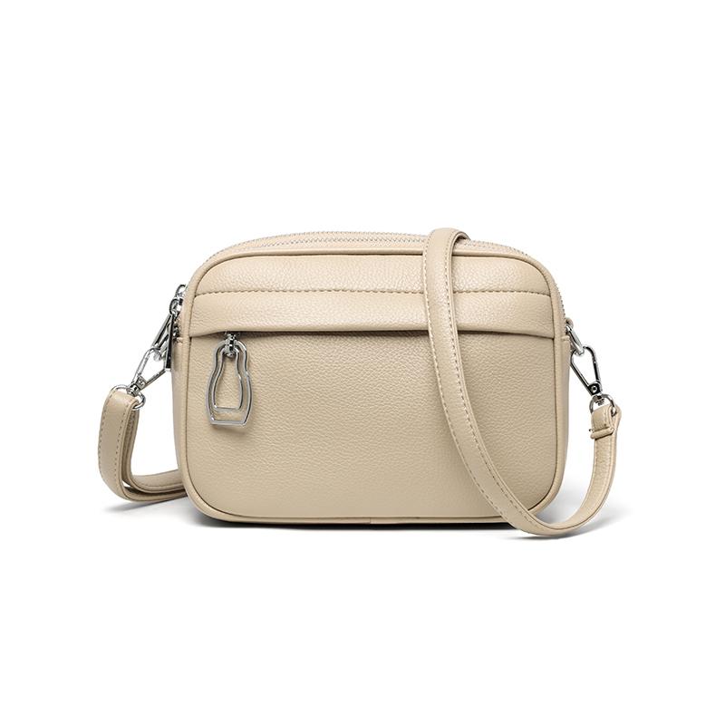 

Новая высококачественная сумка через плечо из мягкой кожи для женского кошелька, простая сумка кроссбоди, овальная сумка через плечо из текстурированной кожи 21*8*15cm абрикосовый