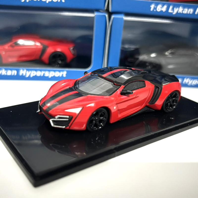 

SCA Smallcarart 1:43 Lykan Hypersport Alloy Car Diecasts & Toy Vehicles Car Model Miniature Scale Model Car For Children червоний колір чорний