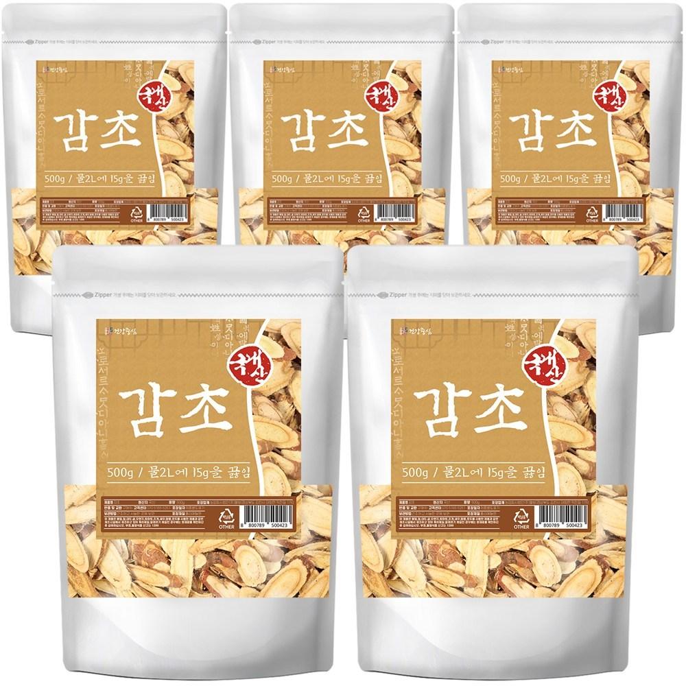 Geonjangsim Domestic Dried Licorice 5 Pcs 500g