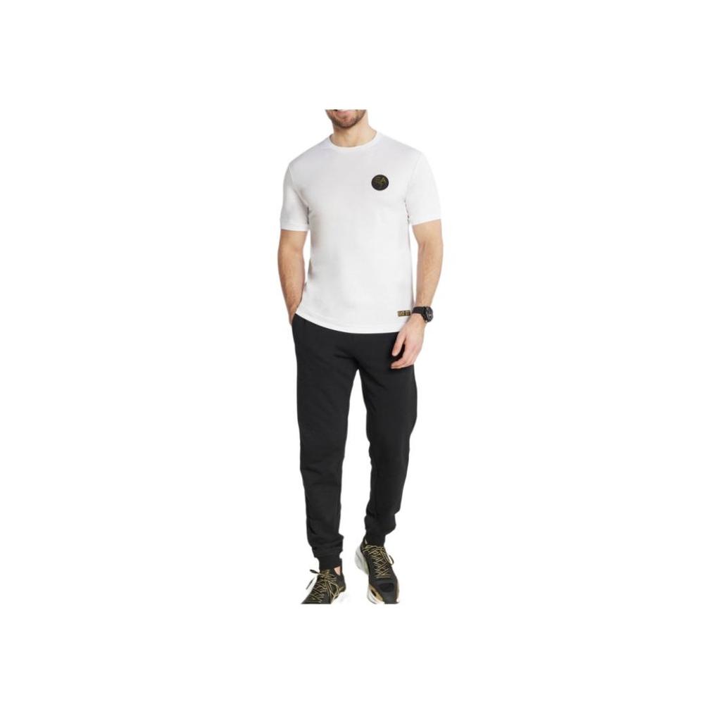 Emporio Armani EA7 SS24 Solid Logo Patch Round Neck Short Sleeve T-Shirt Men tops White 3DPT31-PJRGZ-1000