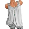 Premium Quality Sexy Women's Summer Sleeveless Lace T-shirt Vest For Effortless Style