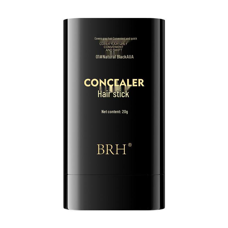 BRH No-Wash Curling Iron & Hair Dye Stick - Covers Gray, Gentle On Hair, Disposable Color Touch-Up.