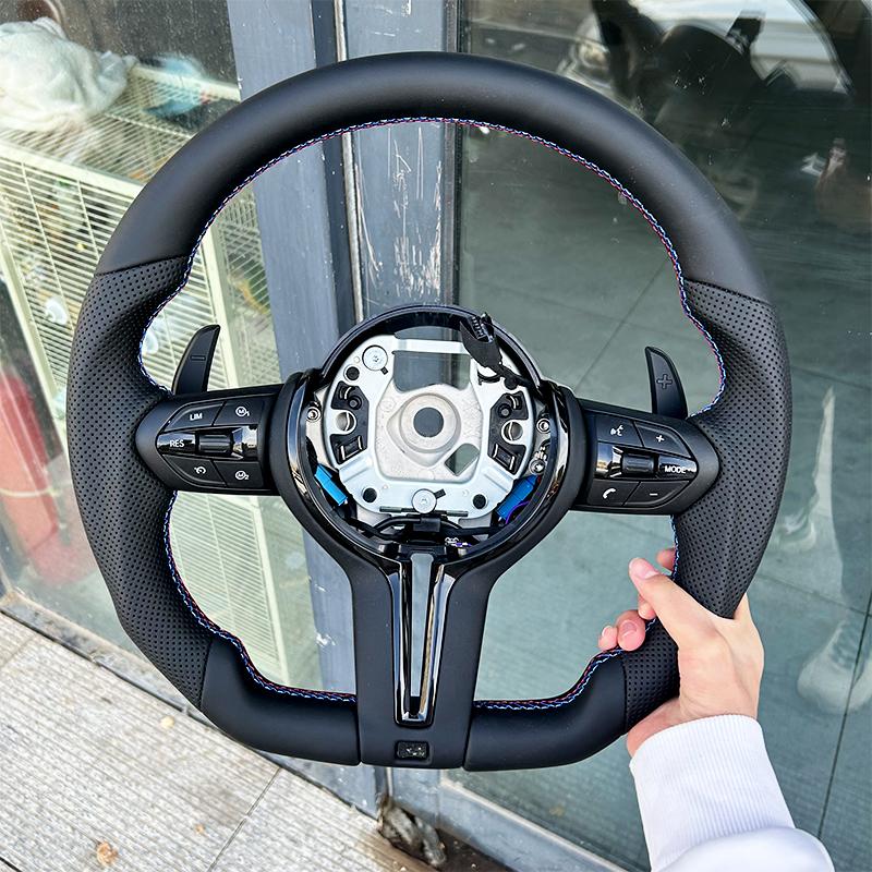 Suitable for BMW F30 F10 F31 F20 E90. The Steering Wheel Is Made of Leather Material and Can Be Changed from Old To New