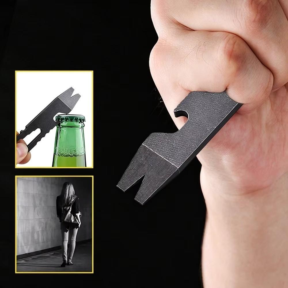 Stainless Steel EDC Wrench Portable Bottle Opener Durable Screwdriver Multi-Tool Outdoor