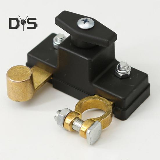 Battery Disconnect Switch for Car Truck Boat Battery Power-off Isolator Cut Off Switch 12V 24V Universal Terminal Anti-Leakage Protection Heavy Duty