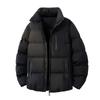 Unisex Thick Winter Cotton Puffer Jacket Oversized Stand Collar Casual Outdoor Warm Coat Men Women