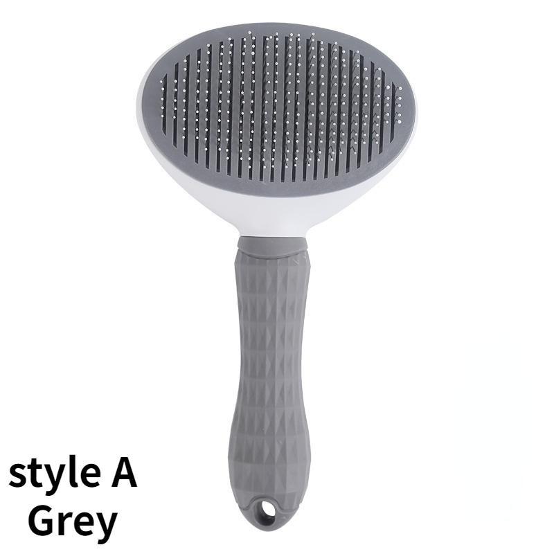 

2 шт./1 шт. щетка для удаления волос с собакой, расческа для ухода за шерстью кошек и собак, расческа для длинных волос, собака, домашнее животное удаляет волосы, чистящая щетка для ванны, аксессуары для домашних животных Round head серый