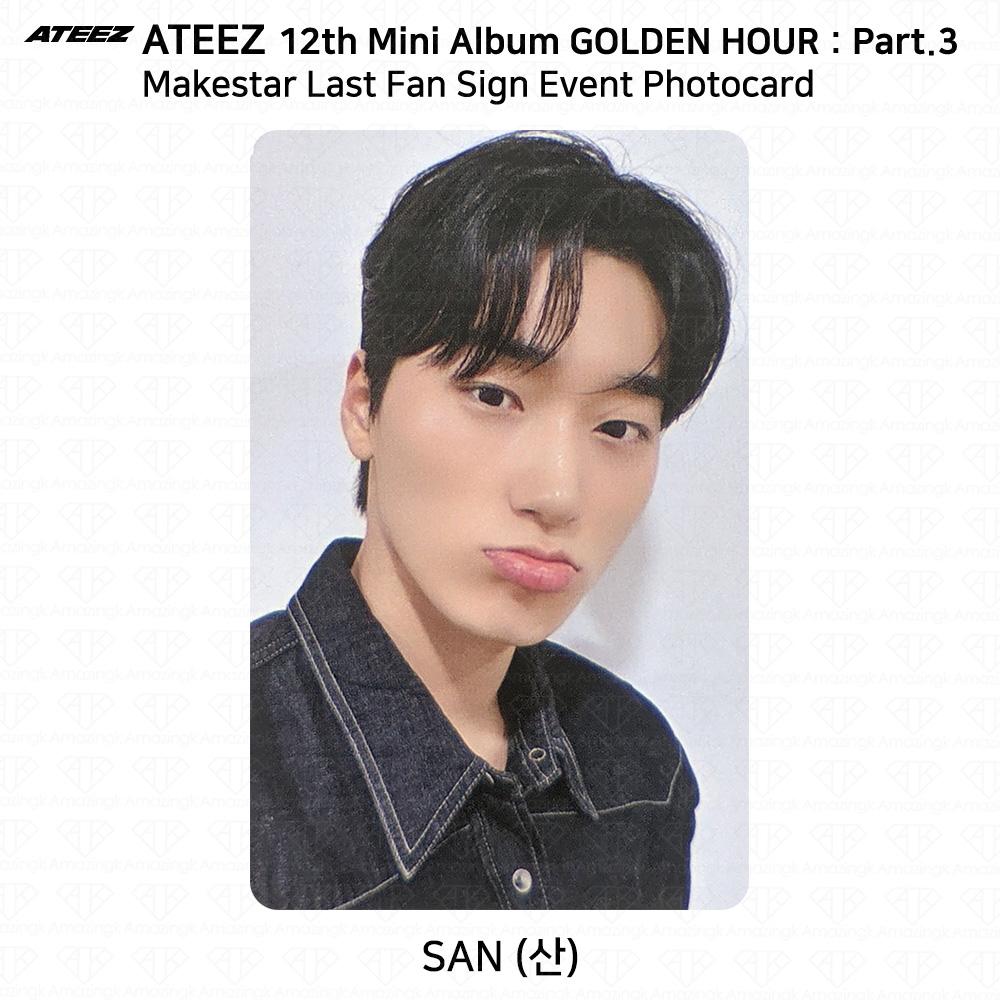 

ATEEZ 12-й мини-альбом Golden Hour Part3 Последнее фан-сайн мероприятие MakeStar Фотокарточка