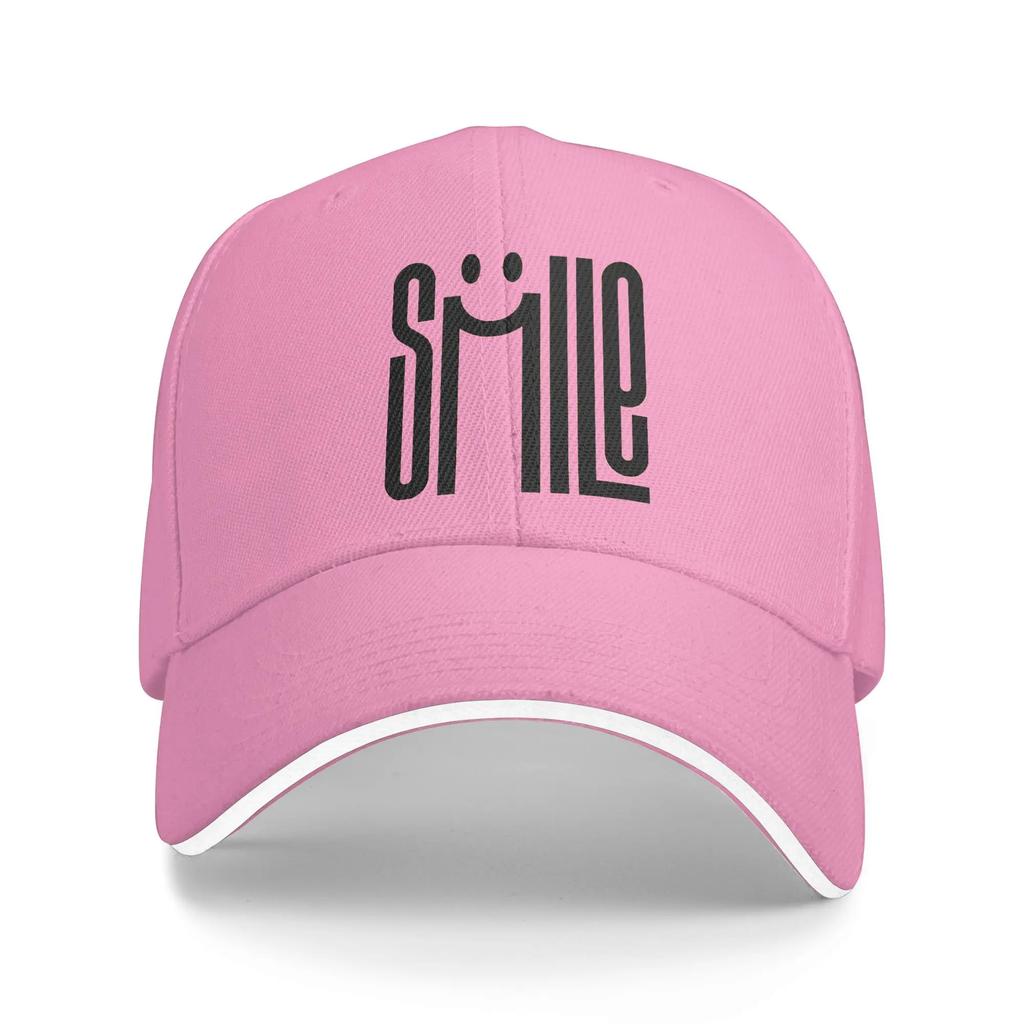 Smile Art Letter Printed Baseball Cap Be Smiling Outdoor Sport Hot Sale Trucker Hat Unisex Adult Fitted Retro Design Baseball Caps