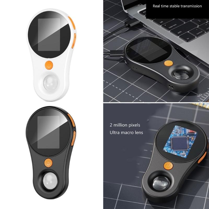 Magnifying Glass Pocket Microscopes Support PC 500x Magnification Handheld for Kids Educational Science Toys