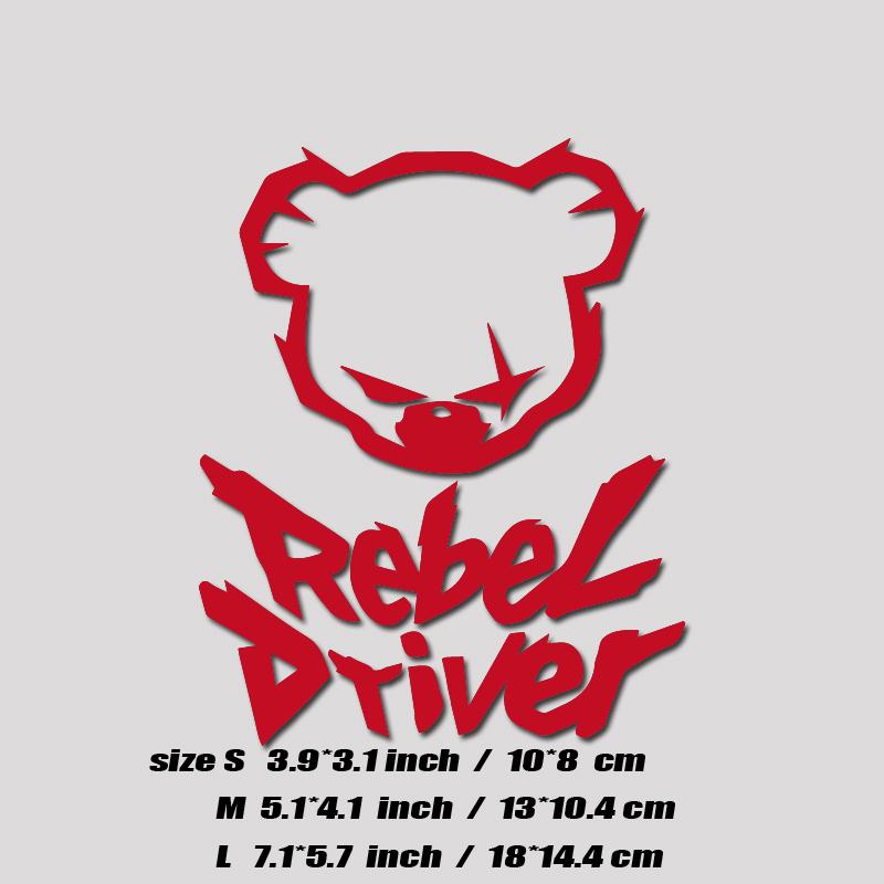 "REBEL DRIVER"DECAL,FUNNY & CREATIVE DECAL WITH HIGH QUALITY FOR CAR TRUCK !Personalised Decorative Accessories