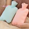 1000ML PVC Hand Warmer Hot Water Bottle for Women Reusable Heating Water Bag for Bed Warmth Winter Essential