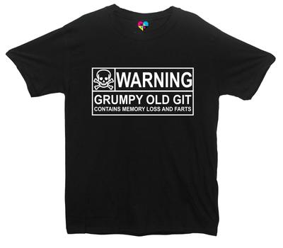 Attention Vieux Grognon, Contient Perte de Mémoire & Pets T-shirt Imprimé Drôle
