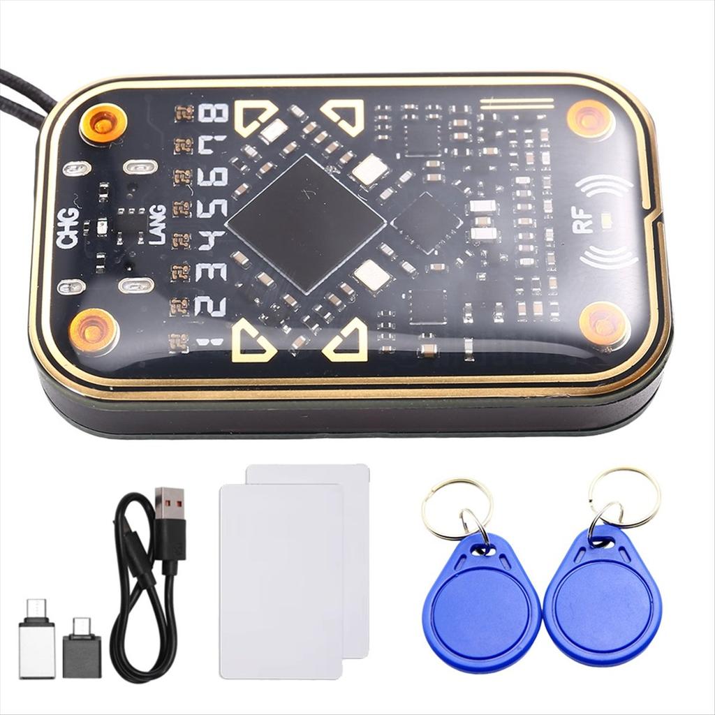 Chameleon Ultra V2.0 RFID Smart Chip Reader Emulator+2xCUID Keychain/UID Card 125Khz 13.56Mhz Card Decode NFC Duplicator