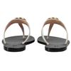 Gucci Double G Plaque Leather Sandals 497444 A3N00 9022