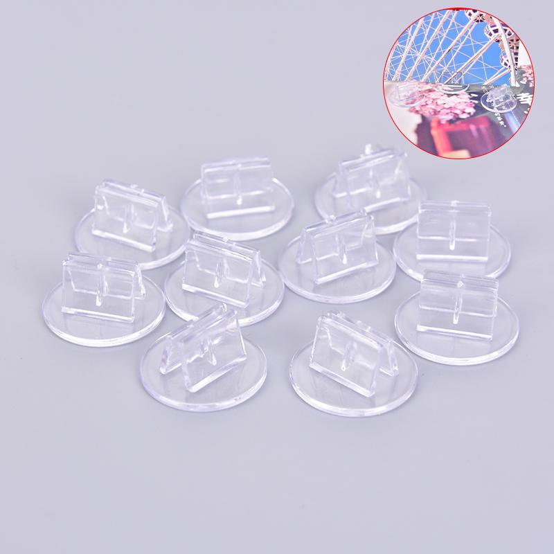 10 Pieces Plastic Cards Stand Unique Transparent Fixed Props For 2Mm Paper Board Games Cards