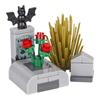 Halloween Decorative MOC Building Blocks Pumpkin Carriage Tombstone Skeleton Flame Horse Accessories Elf House Bricks Toys Gifts
