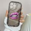 LZ20 Lips kiss design Clear Soft Wave Phone Cases for iPhone 15 13 Pro Max 12 mini 14 8 Plus XS Max XR 6 Protection Back Cover