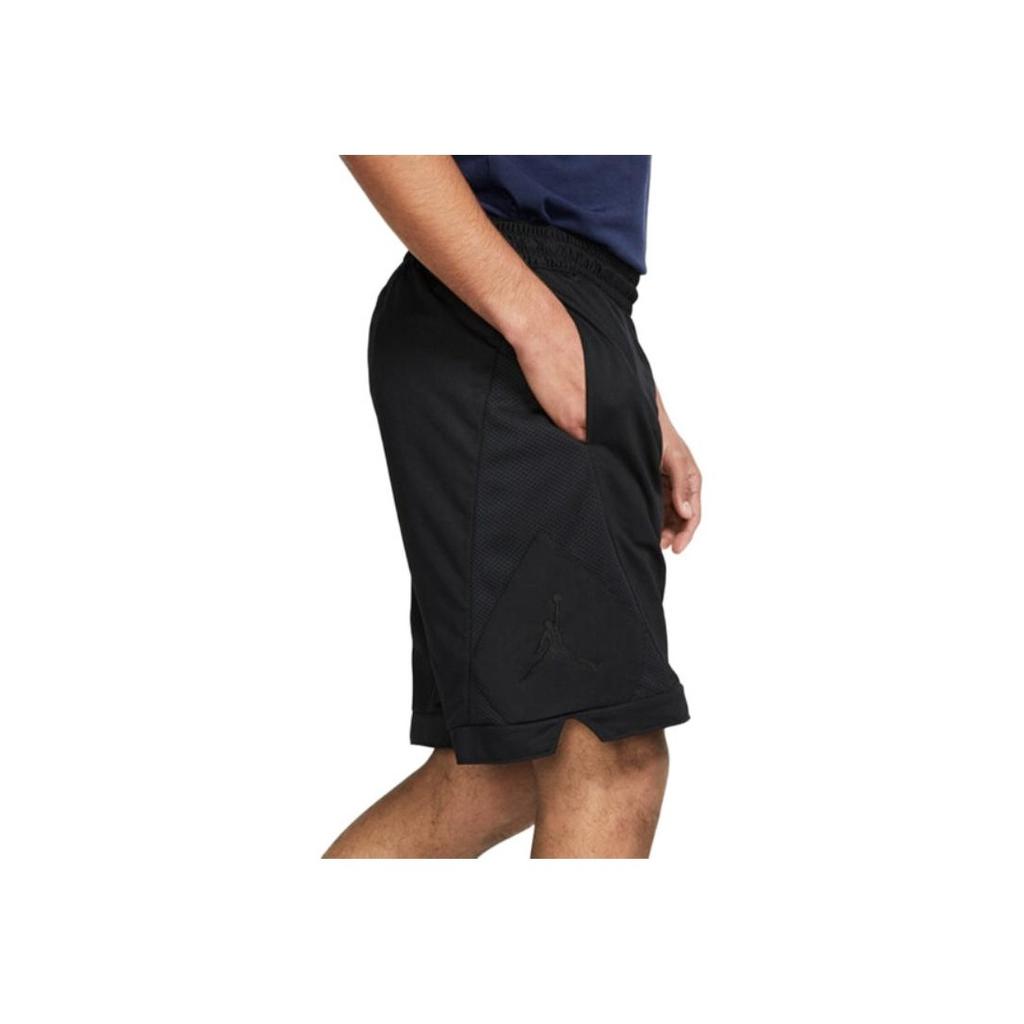 Air Jordan Side Logo Solid Color Basketball Shorts Men Bottoms Black AJ1115-010