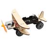 STEM Electric Plane Building Set Wooden Physics Model with Visible Motor, Front Blades and Classroom Project Learning for Students and Teachers