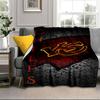 Kansas Chiefs Logo Portable Blanket/Soft Blanket Bedding Blanket Suitable for Travel Camping Living Rooms Offices Sofas Fan Gifts