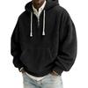 Men's Half-Zip Hooded Pullover Drawstring Casual Sport Sweatshirt