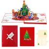 Musical Holiday Card Highlighting 3D Paper Sculpture Christmas Tree And Cats Participatory Light Consequences Artisanal Plan
