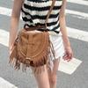 Cowboy Suede Saddle Bag Mobile Phone Bag Shoulder Bag Female Handbag Women Crossbody Bag Tassel Bag