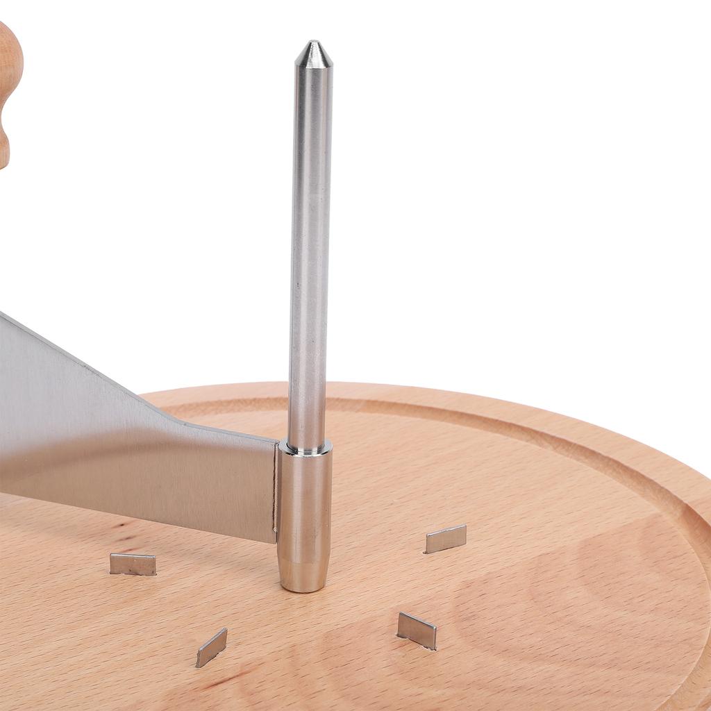 Cheese Shaver Beech Wood and 304 Stainless Steel Spiral Cheese Curler for Parties