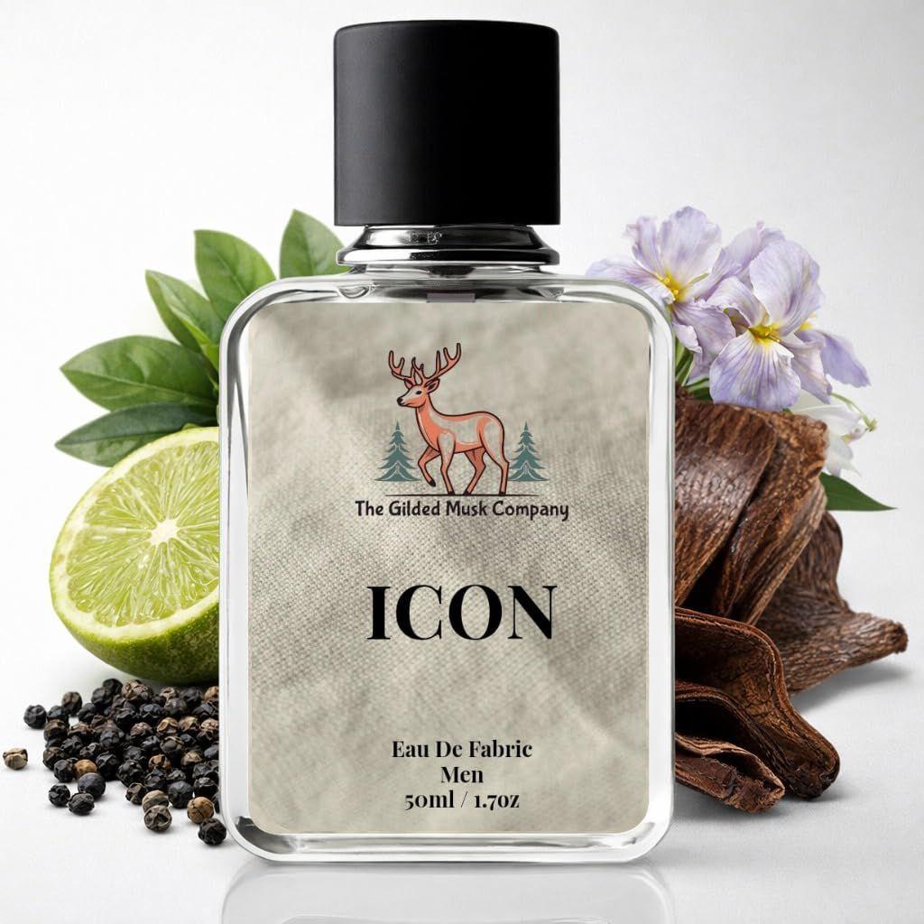ICON - Premium Luxury Perfume | Italian Bergamot, Neroli, Black Pepper, Lavender, Cardamom Absolute, Silver Sage, Juniper, Vetiver, Smoky Oud Wood 50ML
