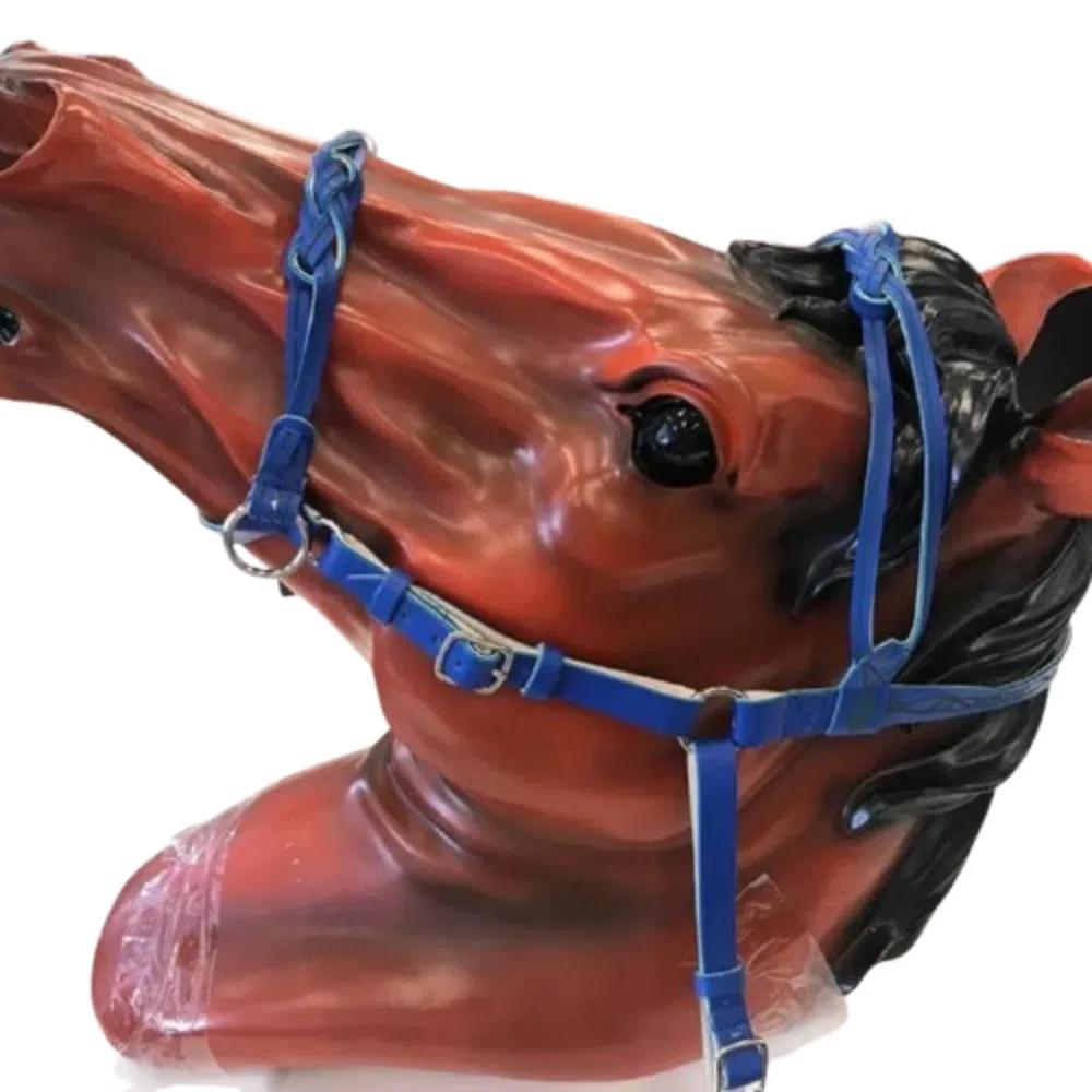 PU Leather Horses Bridle Halters Comfortable Horse Rein Harness Horse Head Curtain  Equestrian Gear