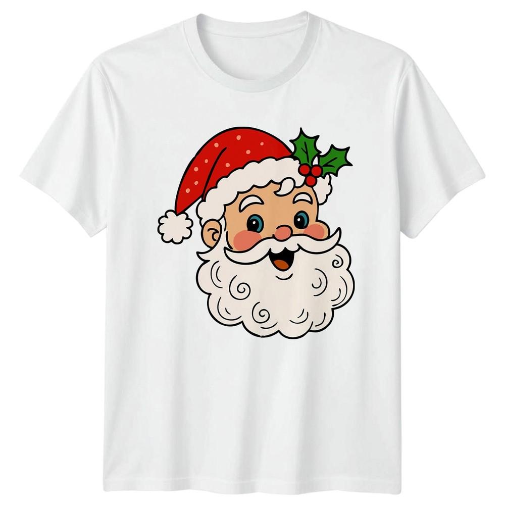 Santa Claus Christmas Holiday Unisexs TShirt Unisexs Tee Cartoon Graphic Top S