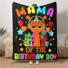 1pc Birthday Cartoon Character Print Blanket, Home Decor, Couch Throw .B061