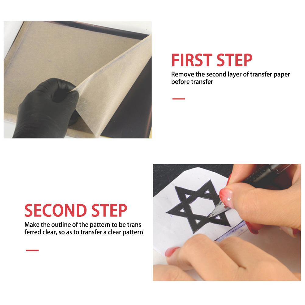 

15 шт. Бумага для термопереноса татуировок, бумага для переноса углем, трафаретная бумага