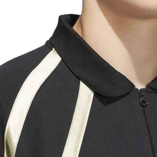 adidas Originals Rugby Long Sleeve Polo Shirt Unisex Black