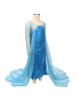 Frozen Girls' Elsa Sequin Mesh Long-Sleeve Formal Dress