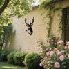 Elegant 2D Metal Deer Head Wall Art, Modern Minimalist Iron Sculpture for Home Decor