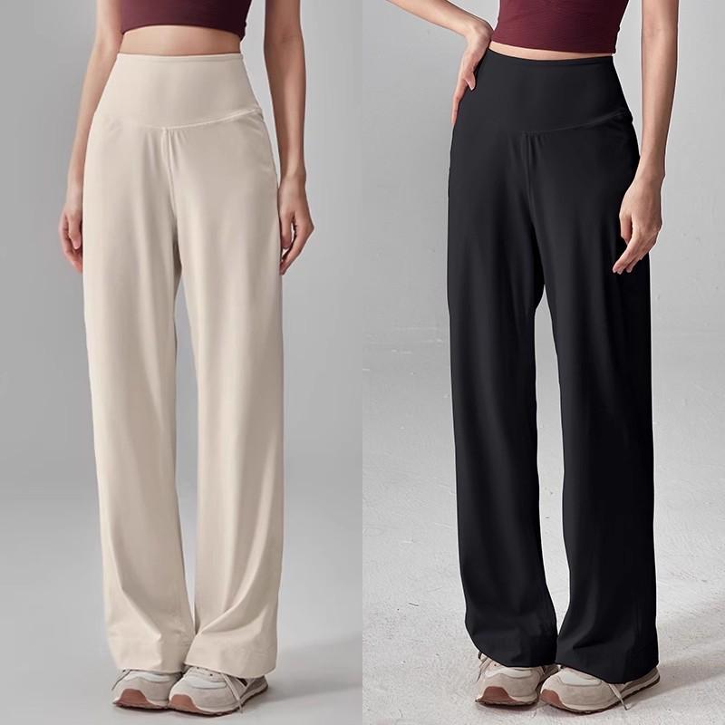 Women's Autumn Slimming Straight-Leg Yoga Pants: Casual, Loose, Plus Size Fitness and Running Trousers