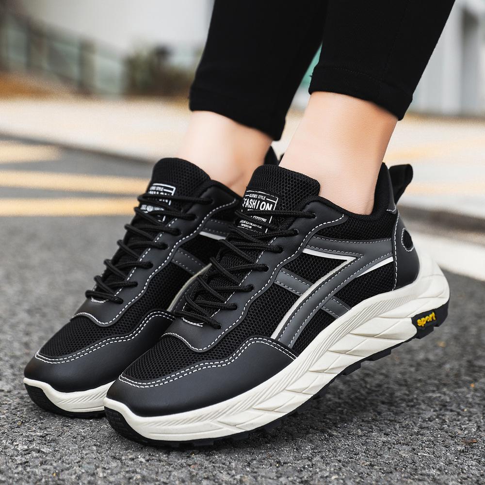 

Новый модный тренд пара повседневной обуви легкие и удобные кроссовки на платформе дышащие сетчатые кроссовки 36