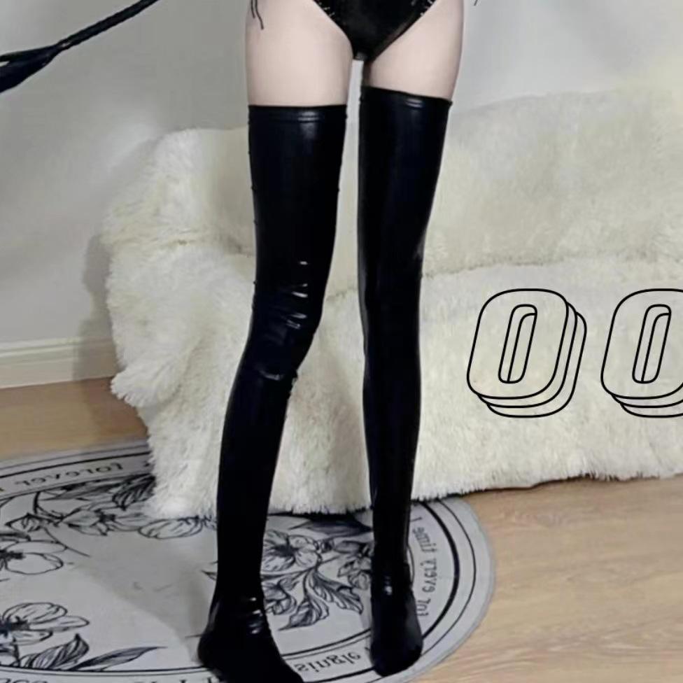 

Темные кожаные штаны Эротика Cos Bunny Girl Сексуальный Дикарь Лакированные Аксессуары Аксессуары Кожаные чулки Чулки