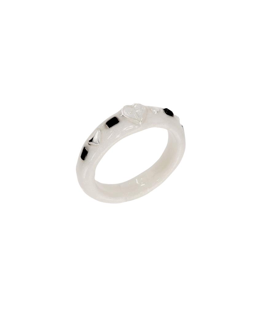 Nff Heart Term Ring-White