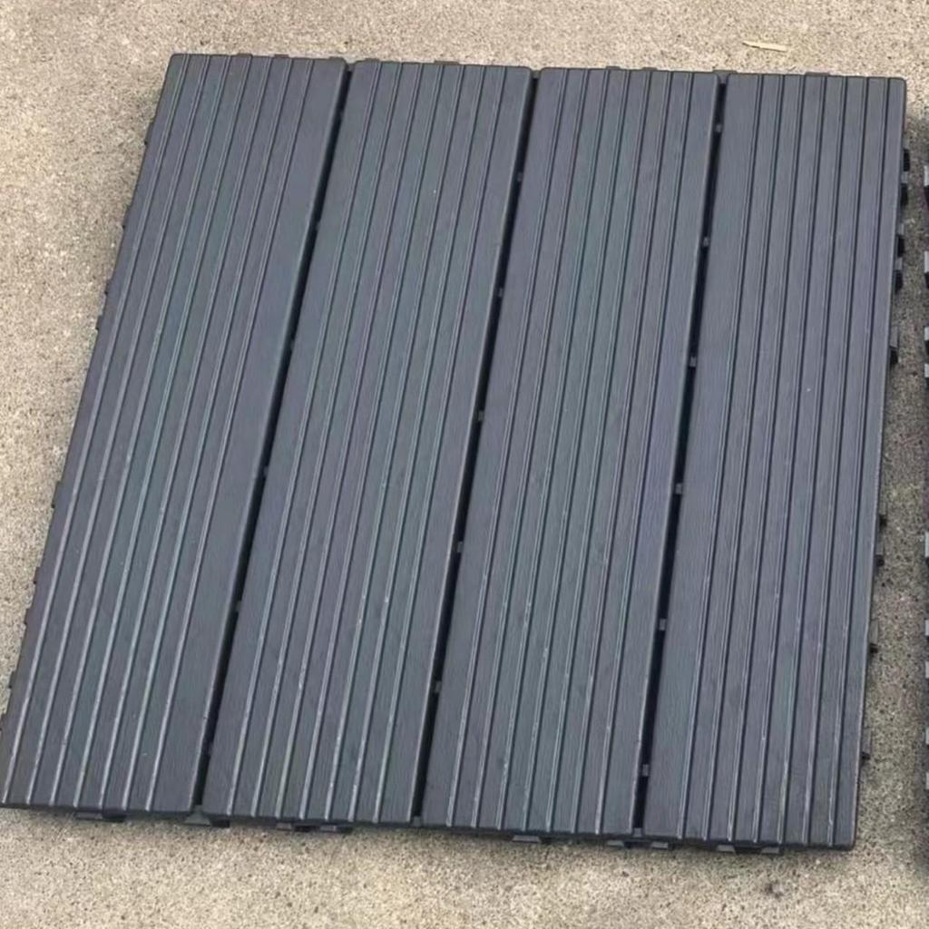 Outdoor Wood-Plastic Interlocking Flooring for Balconies, Terraces, and Courtyards
