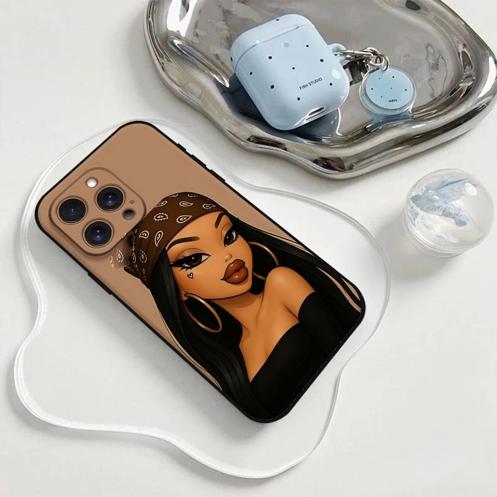 Fashion B-Bratz D-Doll Phone Case Phone Case For Iphone 17 16 15 11 13 14 Pro Max X Xr Xs Max 12mini Black Shell Cover Case
