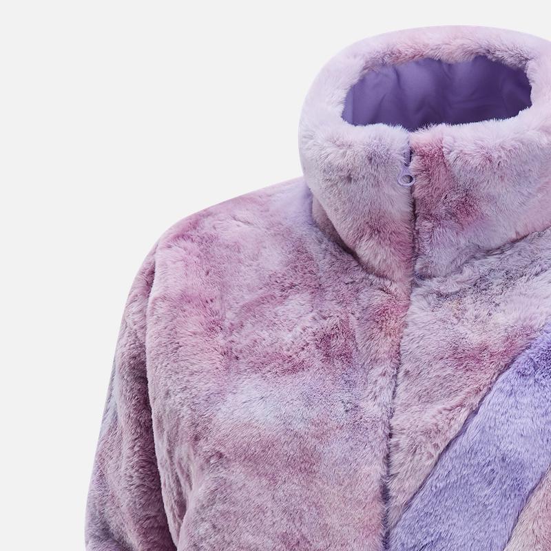 Nike Sportswear Comfortable Soft Loose Plush Jacket Women Jacket Hydrangea-Purple HQ4871-515