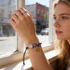 12 Zodiac Signs Natural Stone Handmade Braided Bracelet Minimalist Woven Jewelry for Women Men