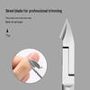 Stainless Steel Cuticle Trimmers with Angled Tips for Hangnail and Dead Skin Removal.